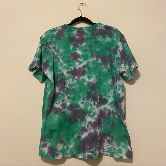 Original Use Small Green Purple Tie Dye Short Sleeve T-Shirt - Picture 6 of 11